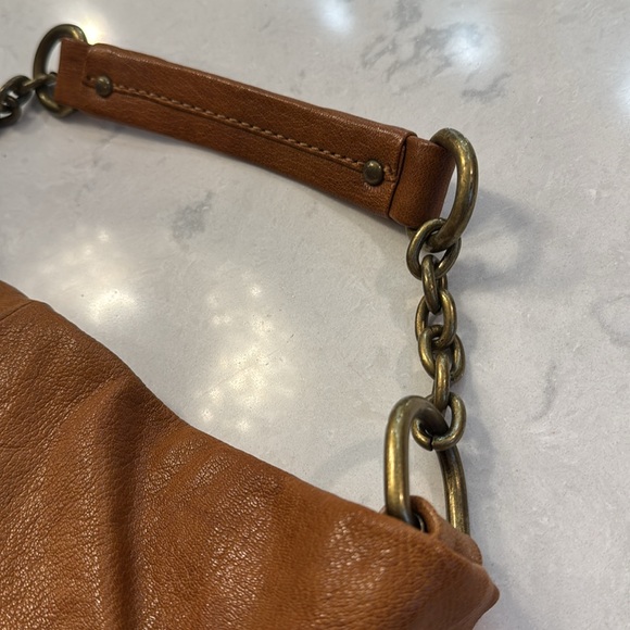 Brown Leather Shoulder Bag - Picture 3 of 5
